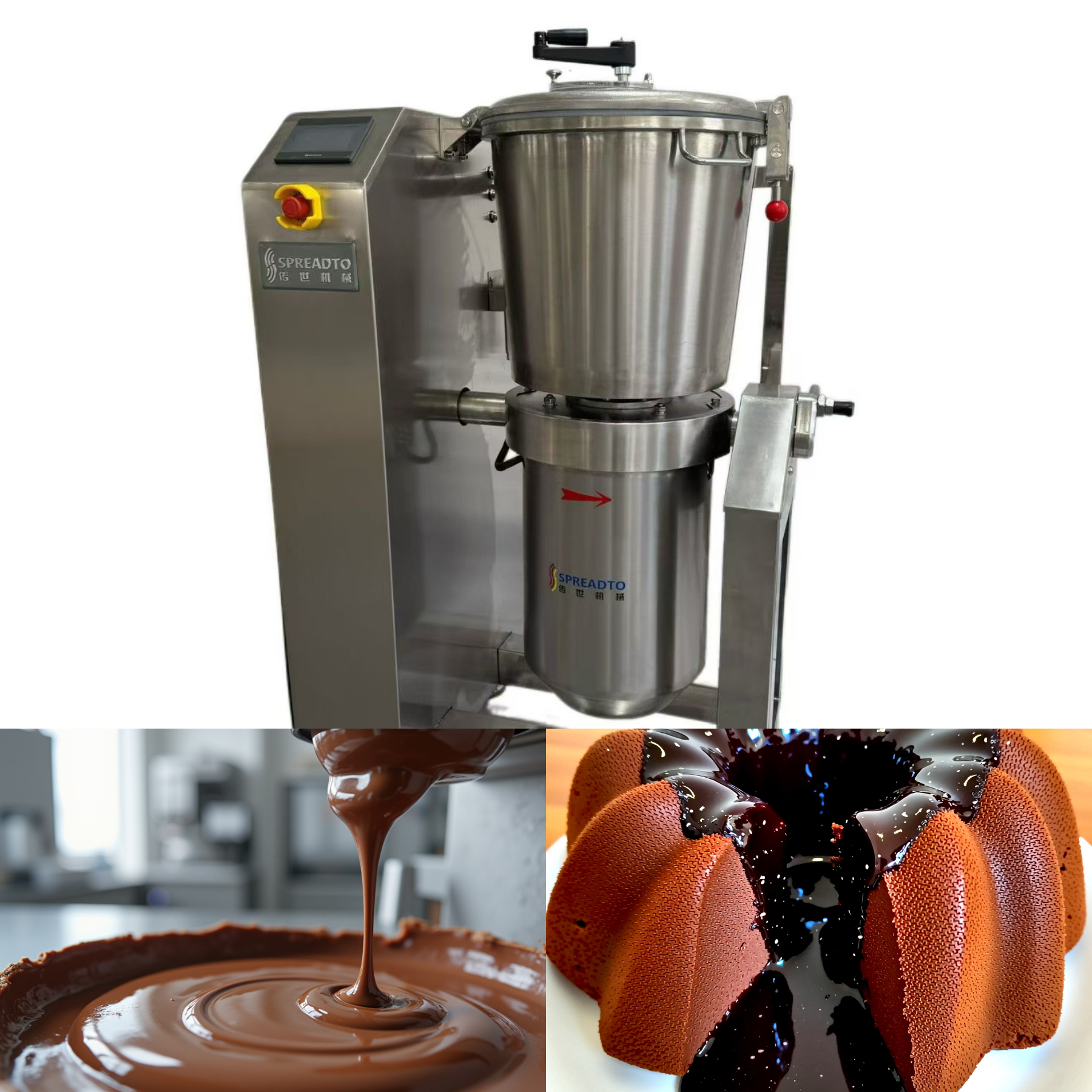 40L Precision Controlled Homogenizing Machine for Chocolate Sauce
