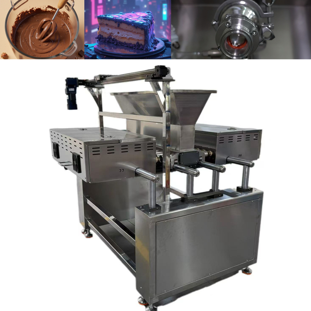 High Efficiency Puff Cake Filling Machine with Automatic Batter Depositor System