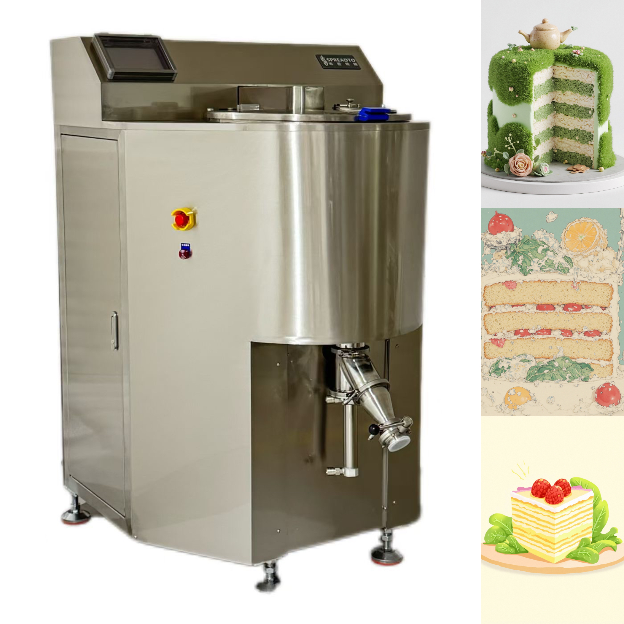 Bakery Equipment 60L Commercial Mixer Homogenizer for Cream Paste Emulsifying
