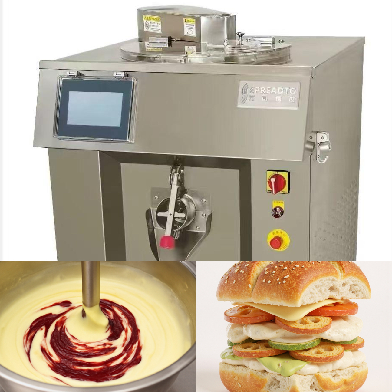 80L High Speed Cheese Cream Cooker for Dessert Filling Mixing