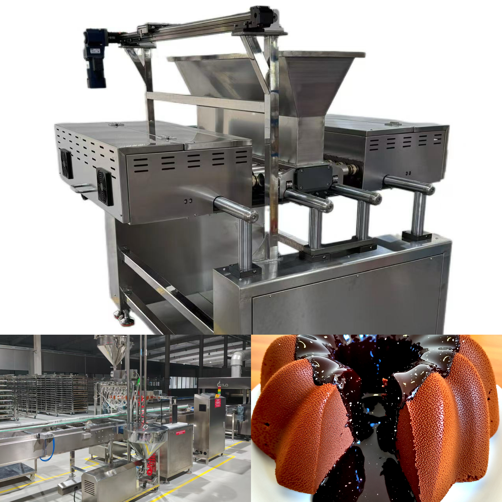 Industrial Cake Depositor for Dessert Filling And Custard Cream Injection Solutions
