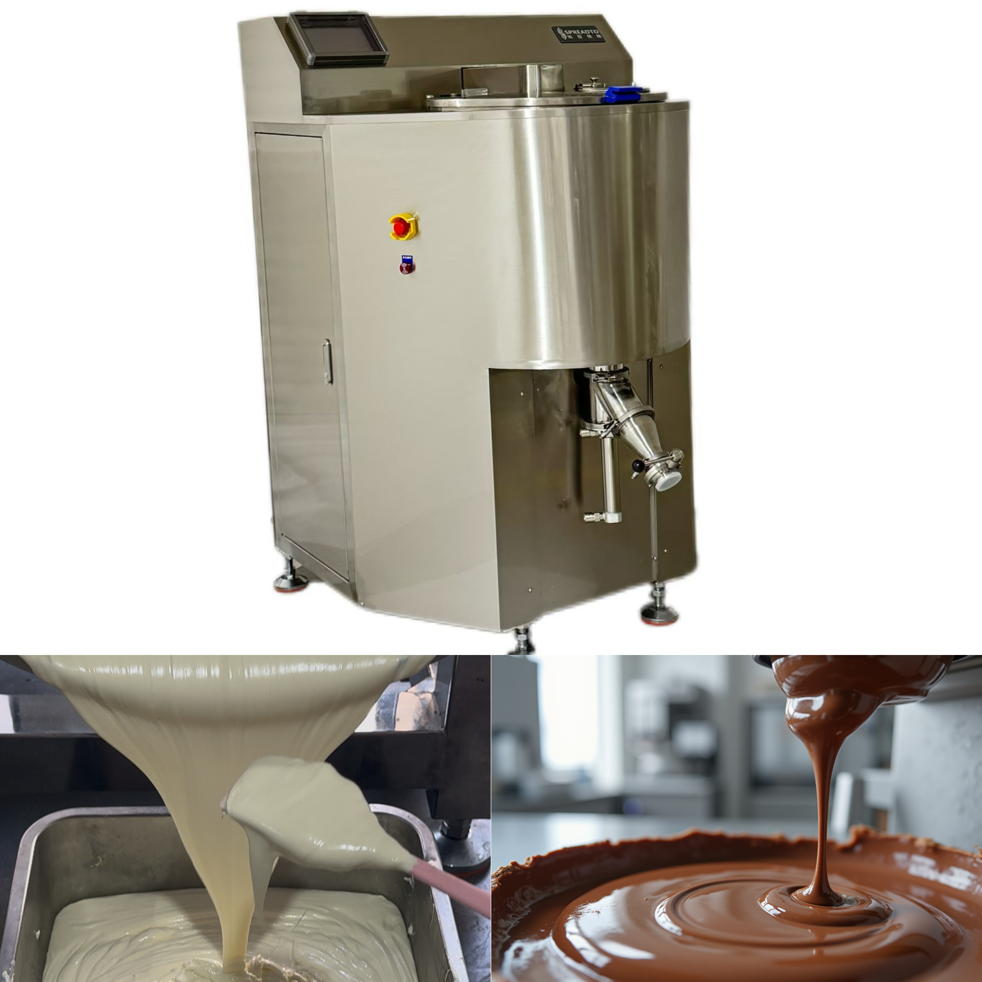 Heating And Cooling Multifunctional Machine with Homogenization for Pastry Cream