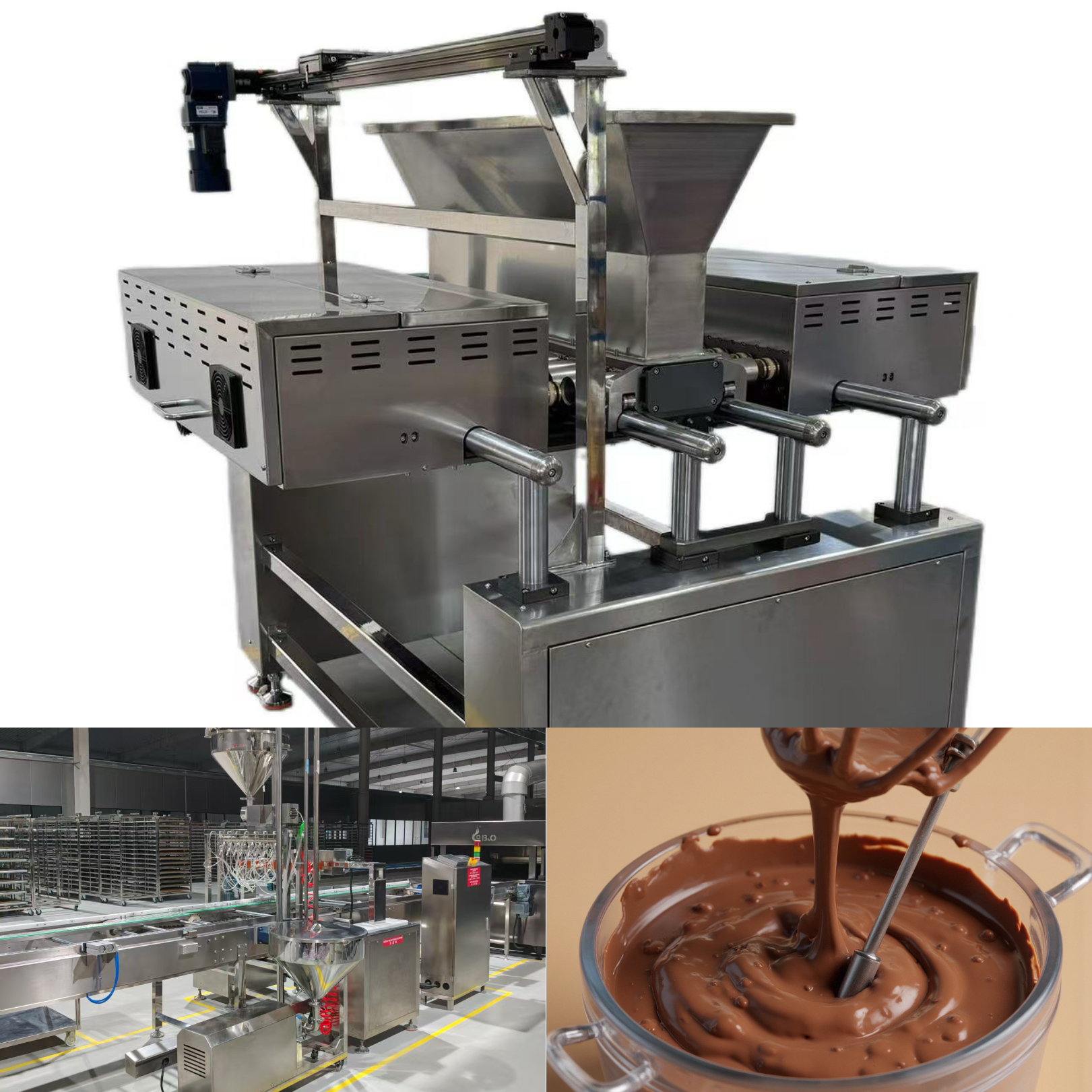 High Speed Cake Depositor for Pastry Cream Mousse And Custard Filling Lines