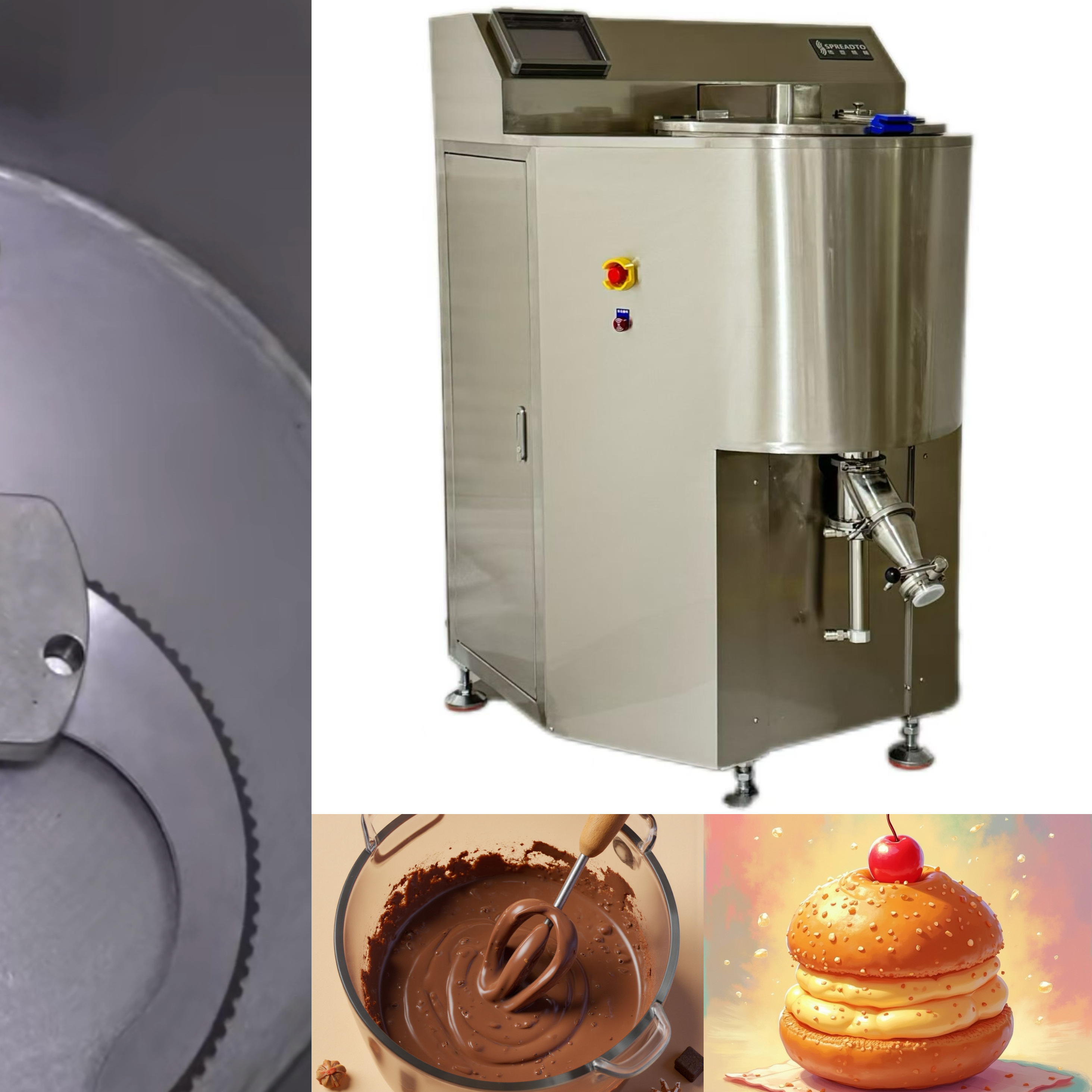 Commercial Homogenizer Mixer for Pastry Cream Mixing And Bakery Equipment