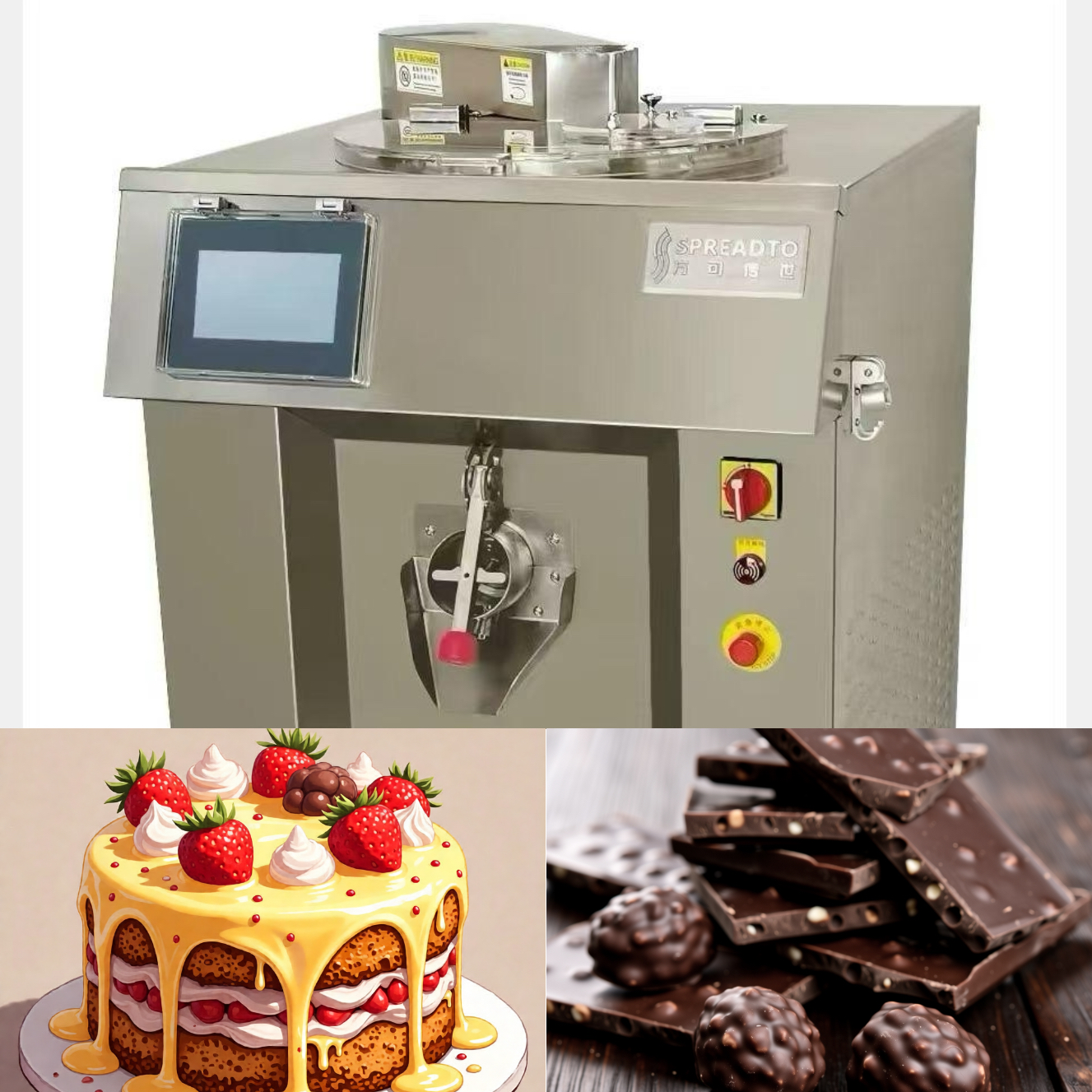 High-Capacity 40L Mousse Cream Mixer for Automatic Heating & Blending