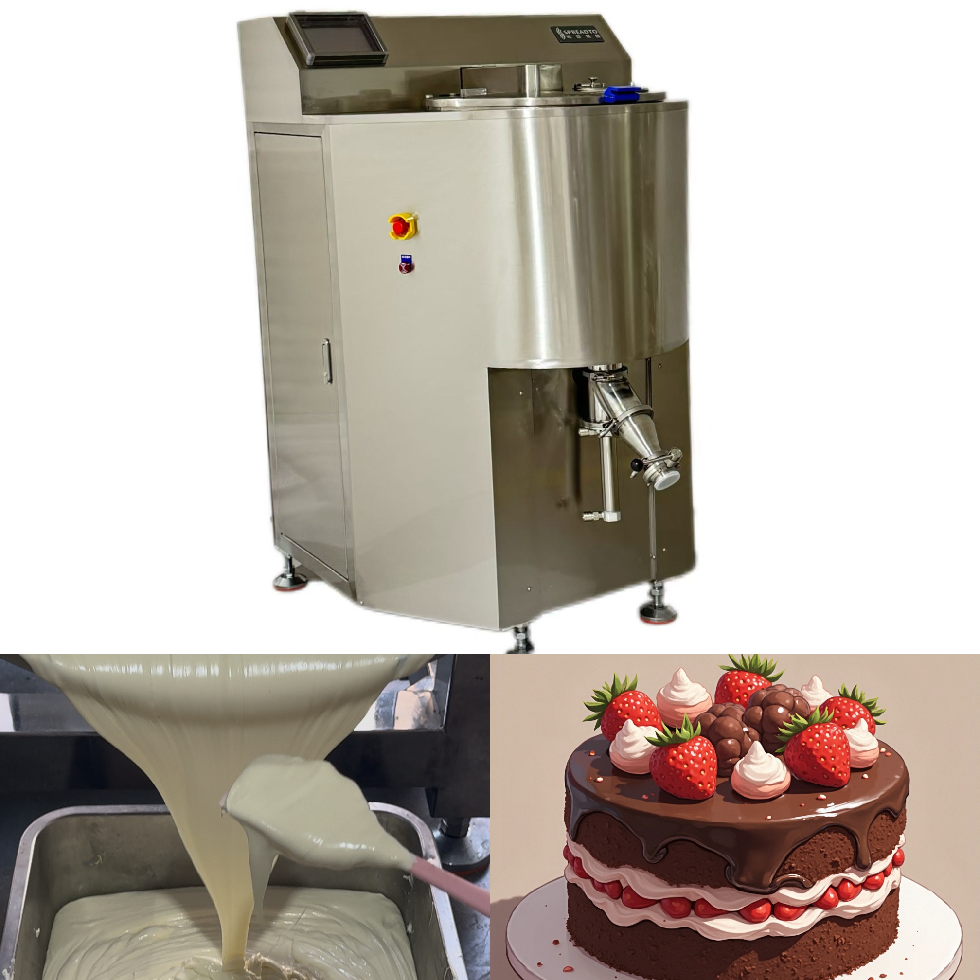 Industrial Multifunctional Machine with Homogenization And Cooling for pandan leaves