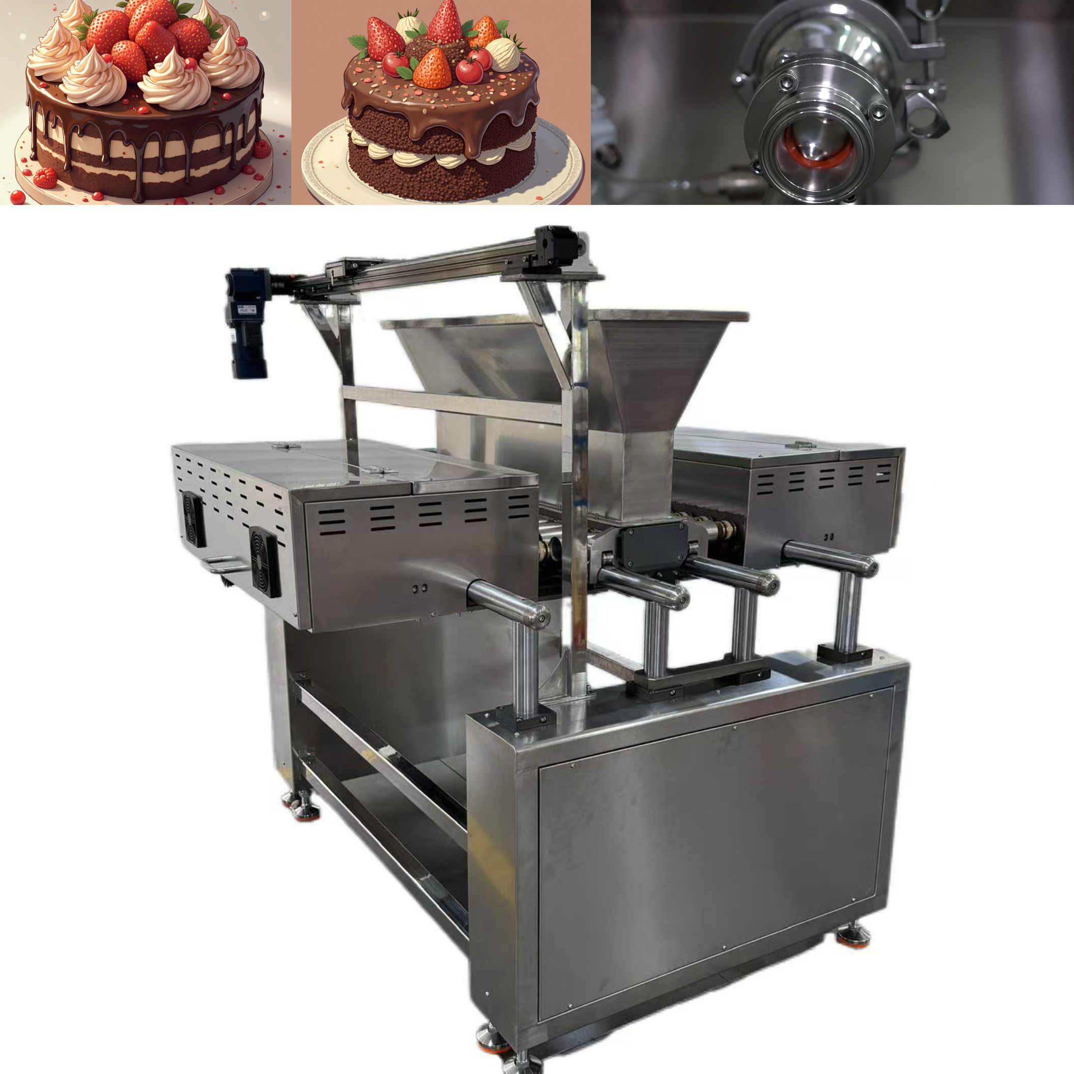  European Standard Puff Production Line with High Speed Depositor for Cakes